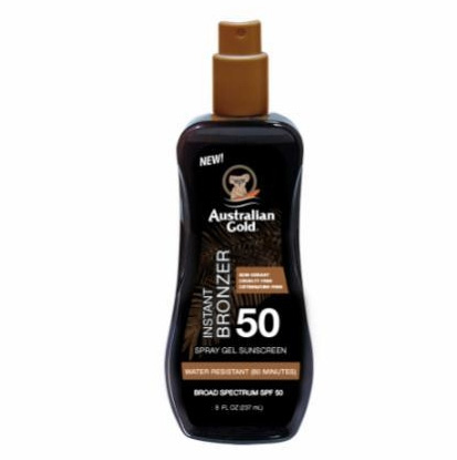 AUSTRALIAN PROTECTOR SOLAR GOLD SPRAY GEL BRONZER SPF 50 X 237 ML.